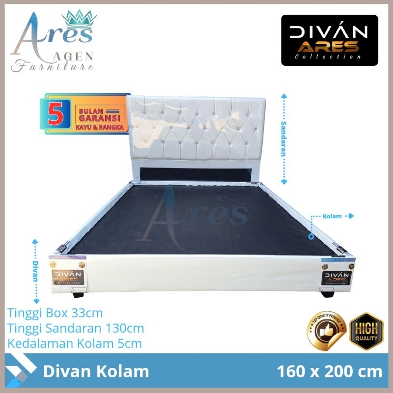 Divan Springbed Minimalis/ Divan Kolam / Divan Kasur No 2 160x200 / Ranjang Kasur Termurah Cirebon