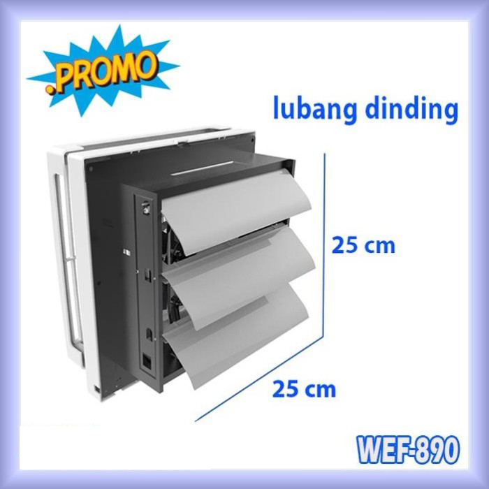 SEKAI Exhaust Fan Dinding / Kipas Angin Hexos 8 Inch - WEF 890