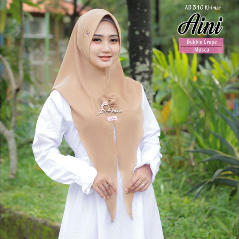 Abika hijab Aini khimar polos