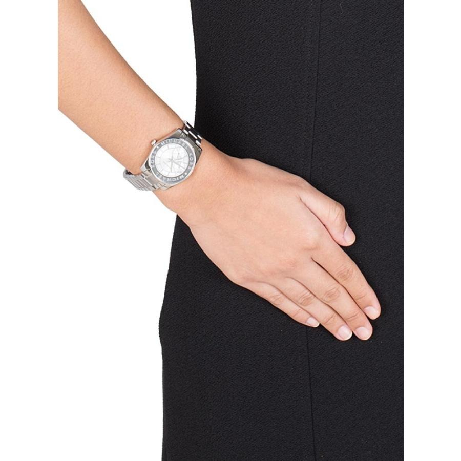 Jam branded MK6233 Women Ryland Chronograph Silver Tone Watch