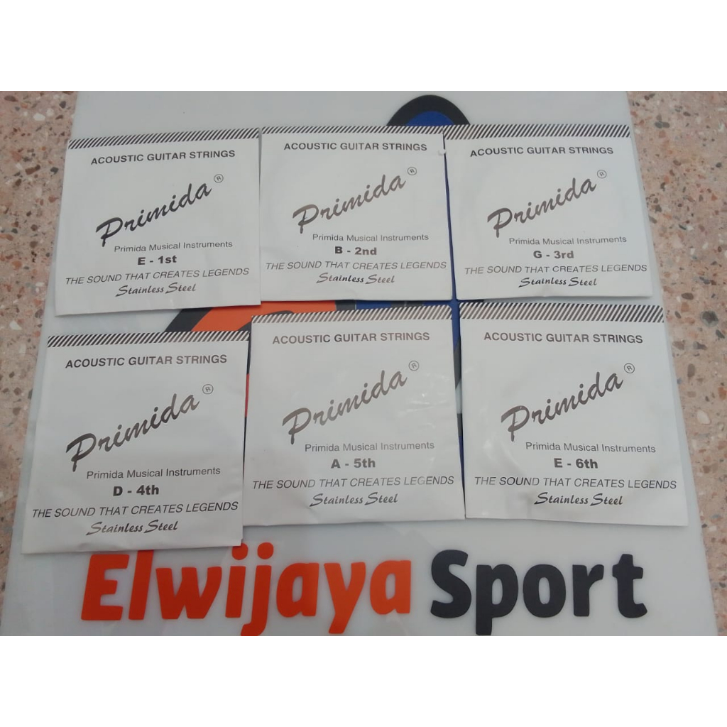 Senar gitar string akustik 1 set primida