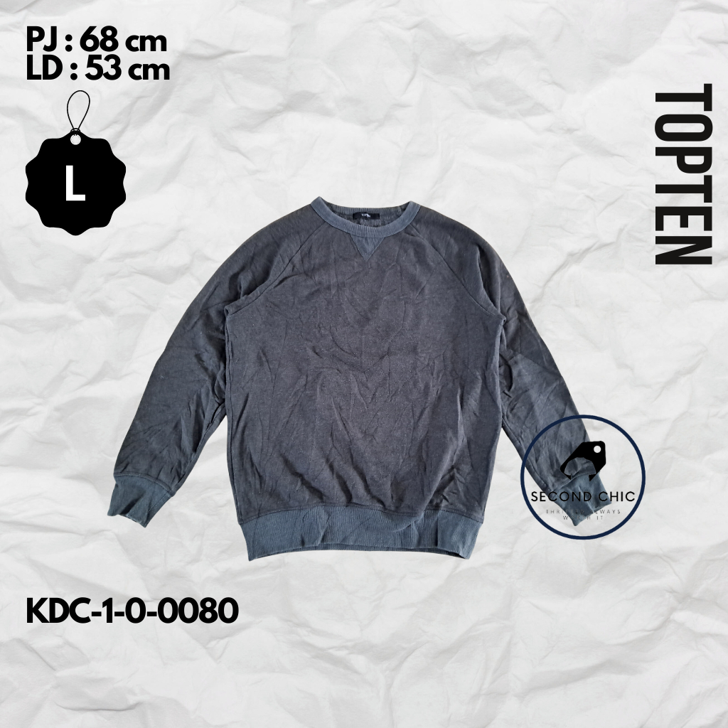 Crewneck TOPTEN ORIGINAL | Crewneck Pria | Sweater TOPTEN | Crewneck branded | Sweater branded