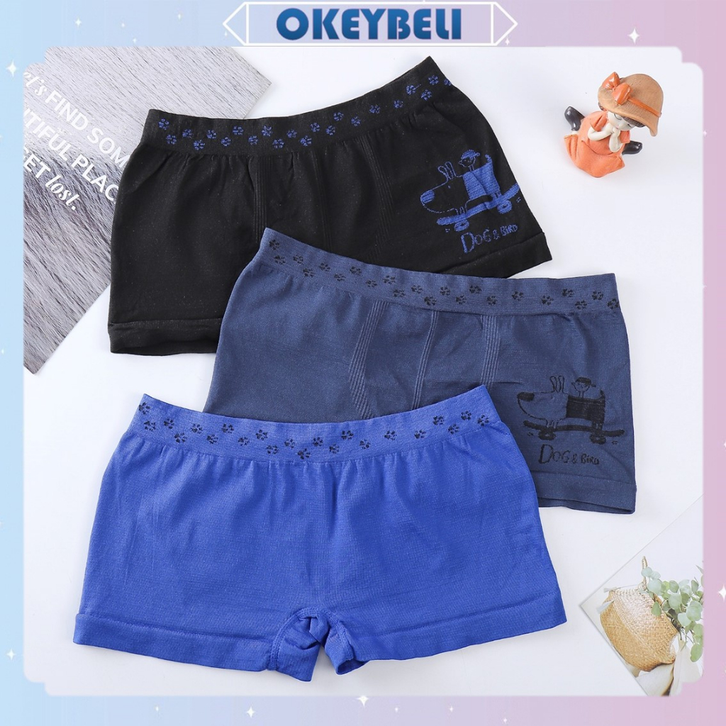 •OKEY BELI•BX1389 Boxer Anak Laki-Laki Motif Kartun Celana Dalam Katun Motif Dogy Anjing Sempak Lucu