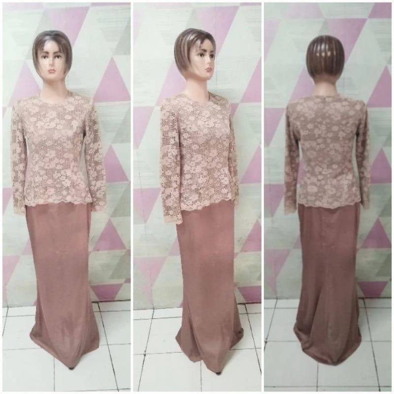 pl preloved oneset setelan rok setelan kebaya brukat mix rok satin