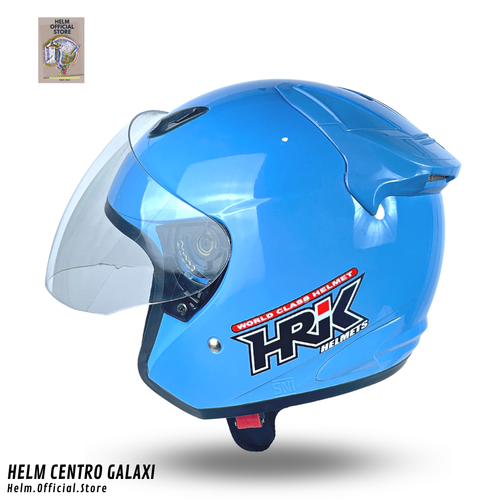 HELM CENTRO GALAXI HRK HALF FACE VISOR CLEAR PRIA WANITA SNI