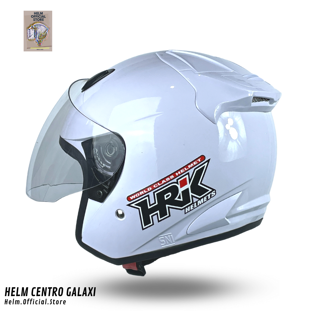 HELM CENTRO GALAXI HRK HALF FACE VISOR CLEAR PRIA WANITA SNI