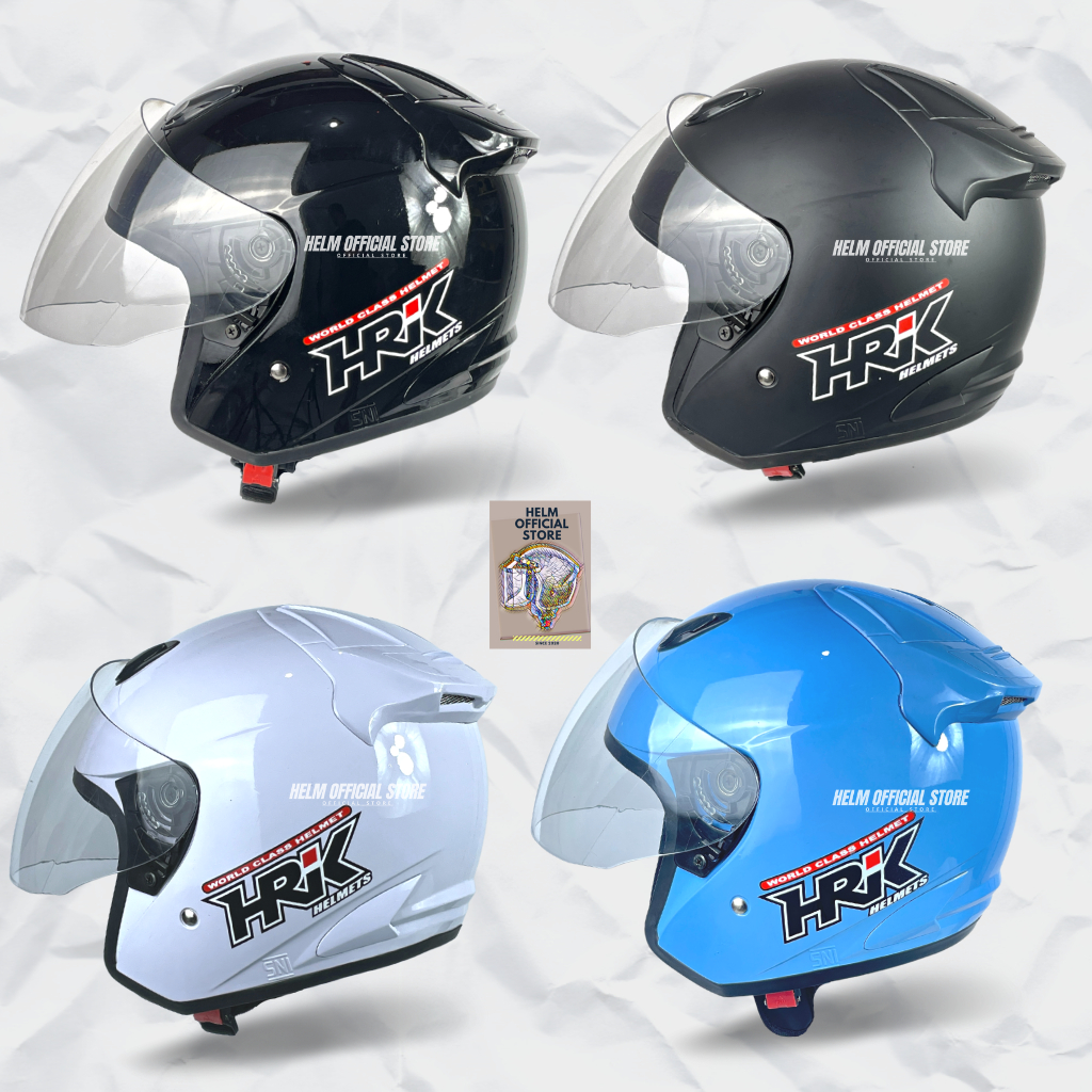 HELM CENTRO GALAXI HRK HALF FACE VISOR CLEAR PRIA WANITA SNI