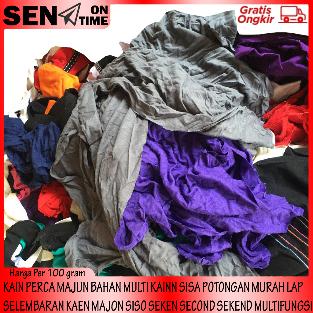 Kain Majun Perca Majon Seken Second Sekend Sisa Bahan Potongan Multi Murah Lembaran Multifungsi Kain
