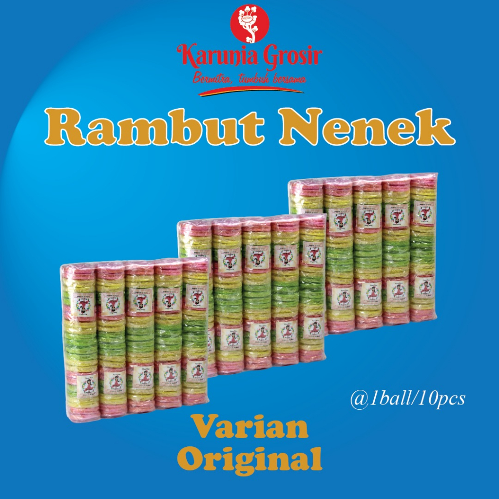 

Snack Grosir Rambut Nenek Sri Raha isi 12 keping isi 10
