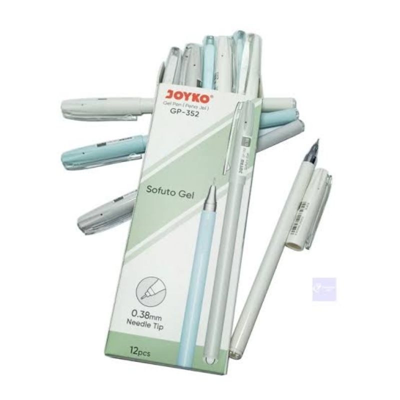 

[LUSIN 12 PCS] BALLPOINT GEL PEN GP-352 SOFUTO GEL / PENA GEL GP352 JOYKO