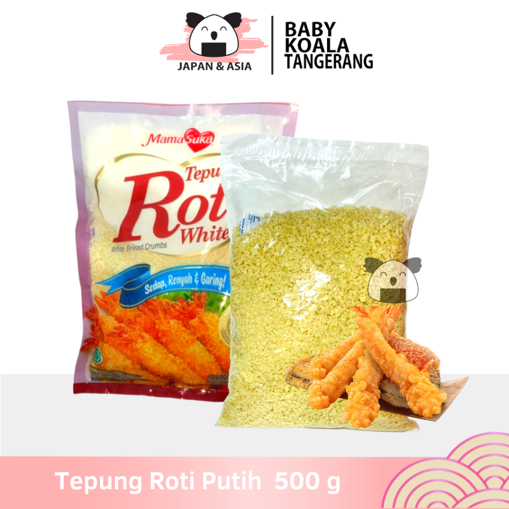 

MAMASUKA PANKO PUTIH Tepung Roti Ekonomis 500 g Halal │ Panir untuk Karage