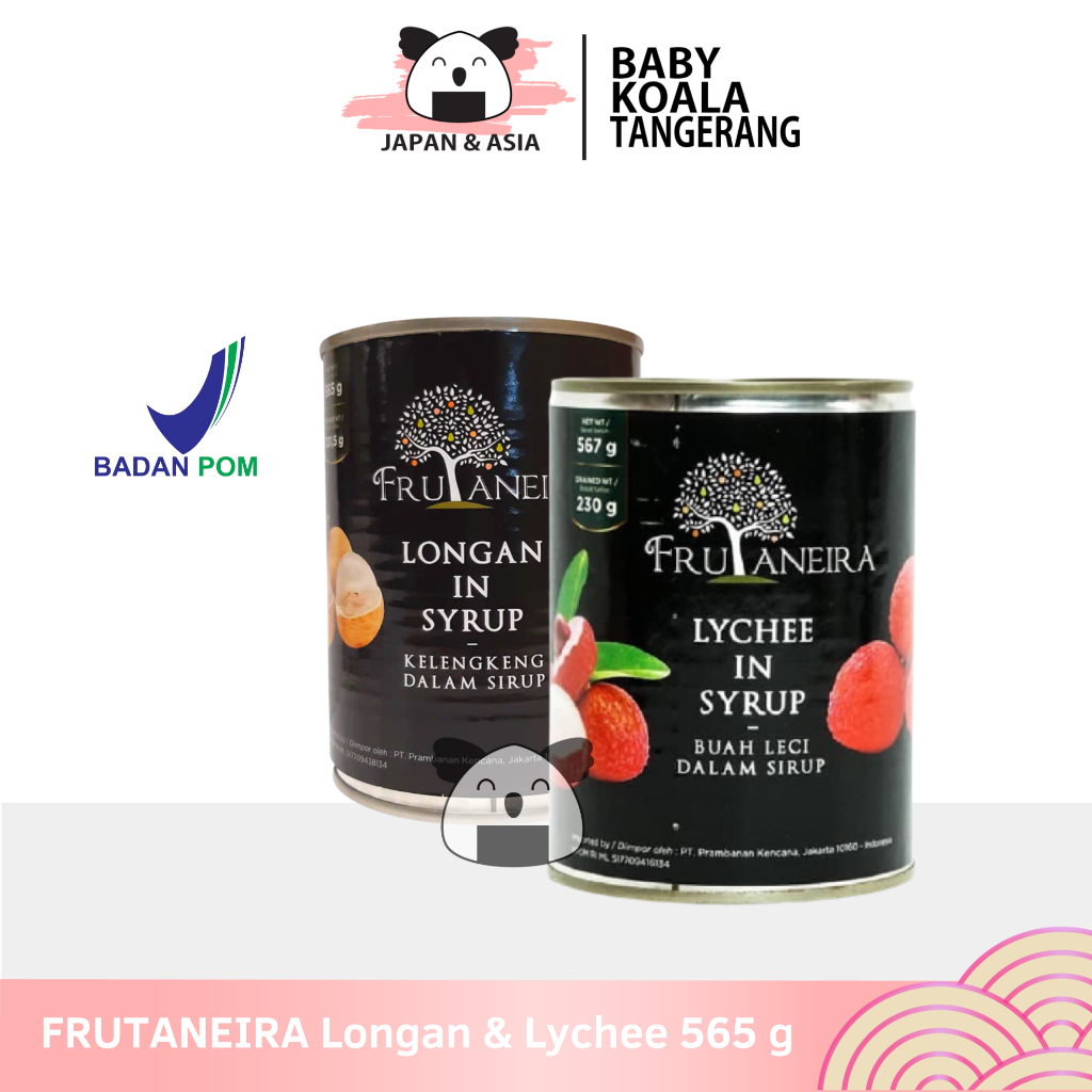 

FRUTANEIRA Lychee in Syrup Leci 567 g & Longan 565 g Halal │ Import.