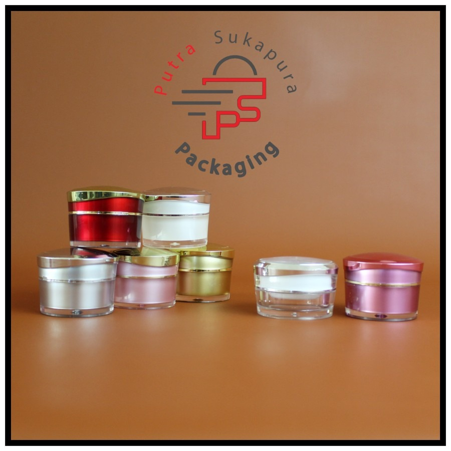 pot cream acrylic 10 gr import / pot jar kanebo 10gr / Pot kemasan kosmetik