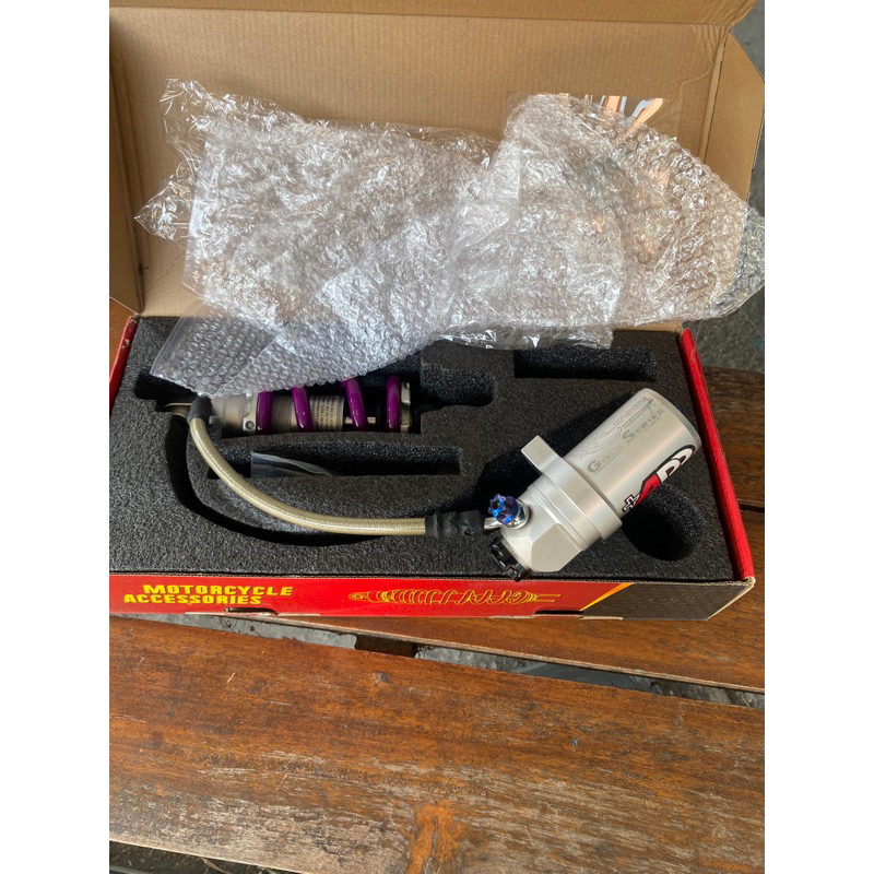 shock belakang monoshock xline x line mxking mx king 208mm ungu silver copy ride it dbs