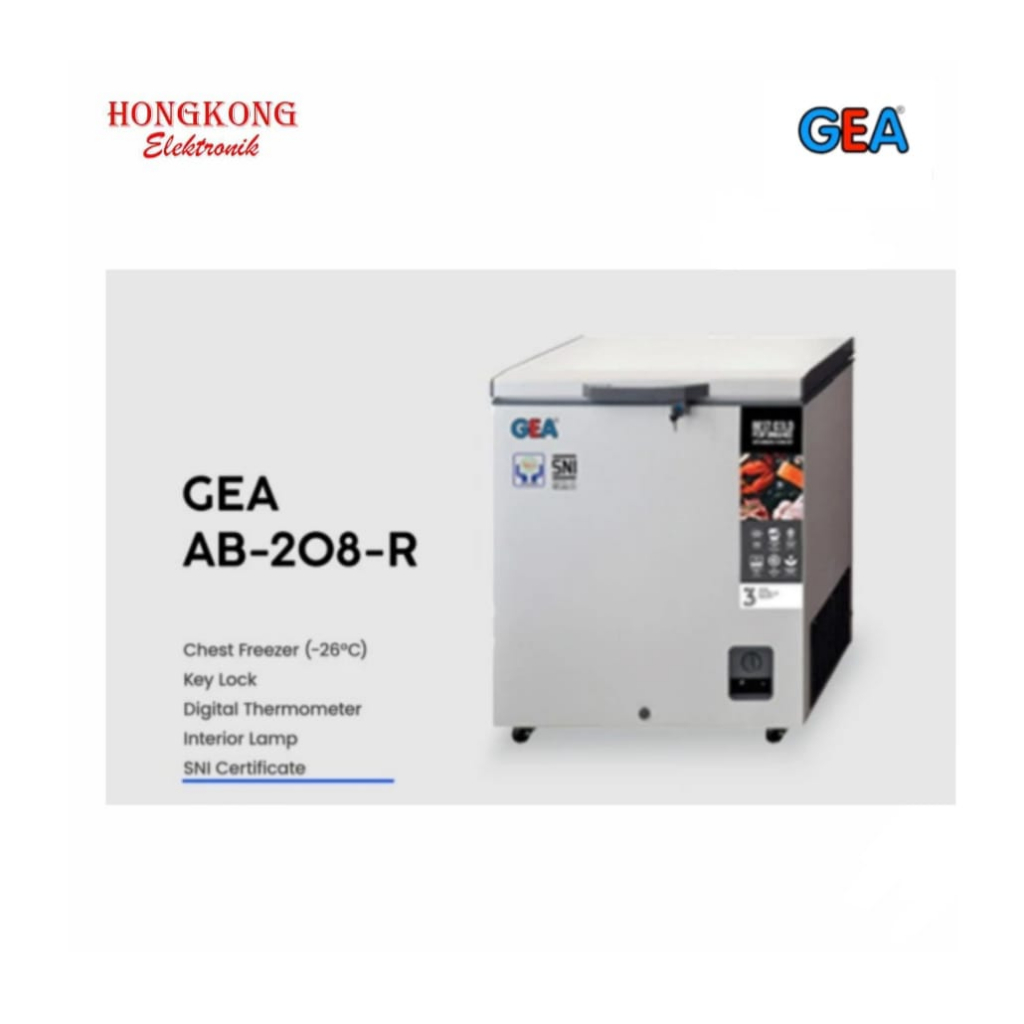 CHEST FREEZER GEA AB-208R Freezer Box GEA AB208R AB 208 Freezer 200 Lt