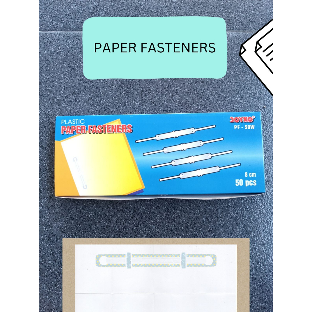 

PAPER FASTENER PENJEPIT KERTAS FILE BESI MEREK JOYKO PF 50W 1 PAK ISI 50 PENJEPIT