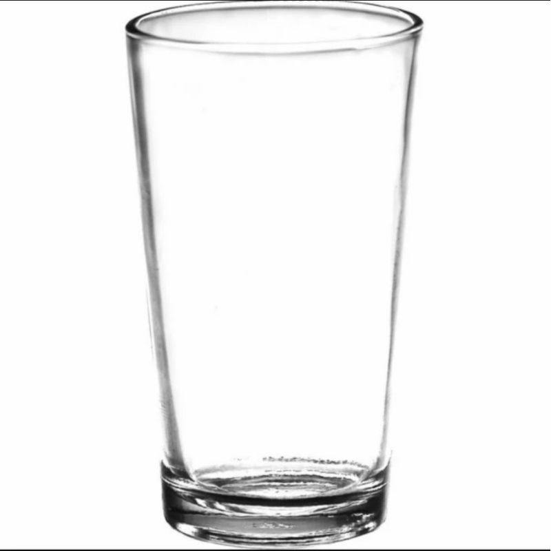 Gelas polos Tinggi Kaca 212 Bening Tebal/ Gelas Teh tinggi polos isi 6 pcs ( Gosen only)