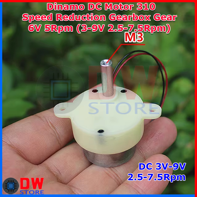Dinamo DC Motor 310 JS-310 Speed Reduction Gearbox Gear DC 5V 3V-12V