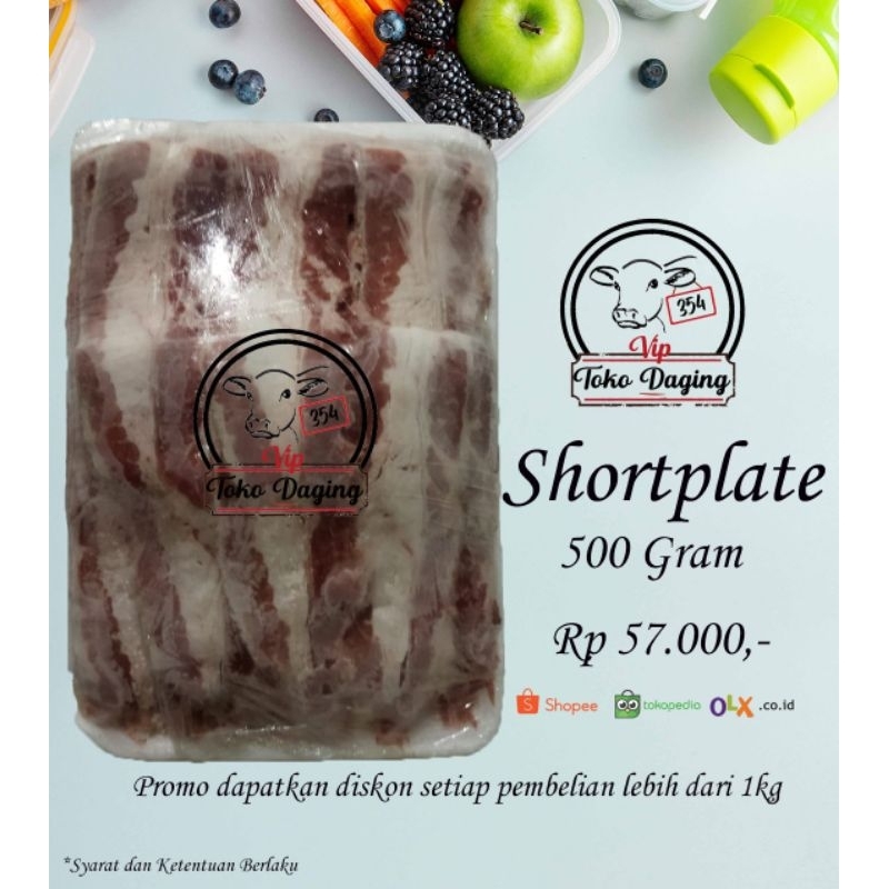 

Daging Sapi Fresh Beef Shortplate 500gr