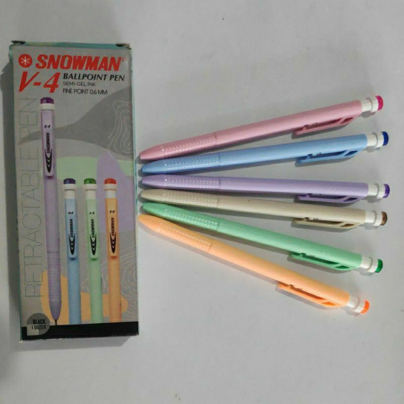 

BEST SELLER Pena Snowman TINTA HITAM V 4 0.6mm