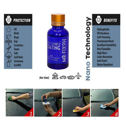 Car Nano Ceramic Coating 9H VAUTO Anti Gores Mobil Motor