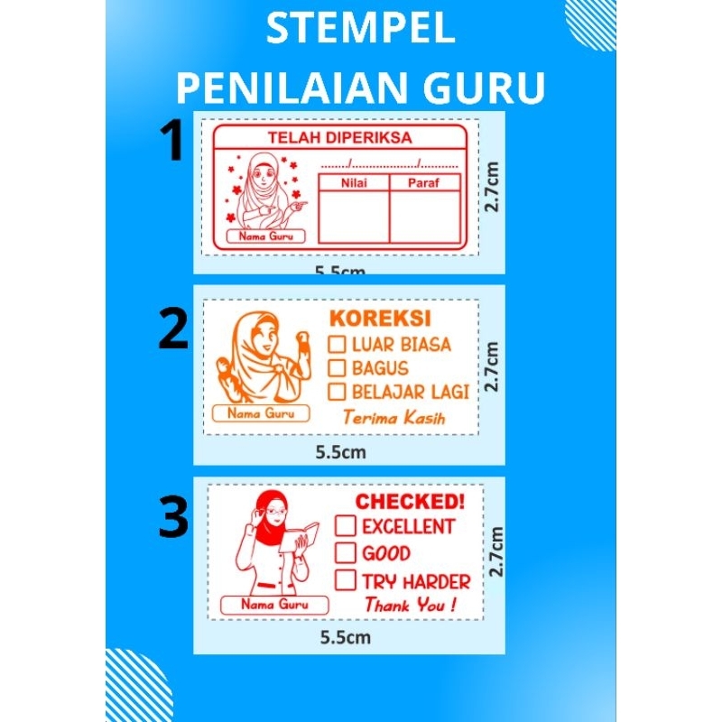

STEMPEL NILAI GURU CUSTOM