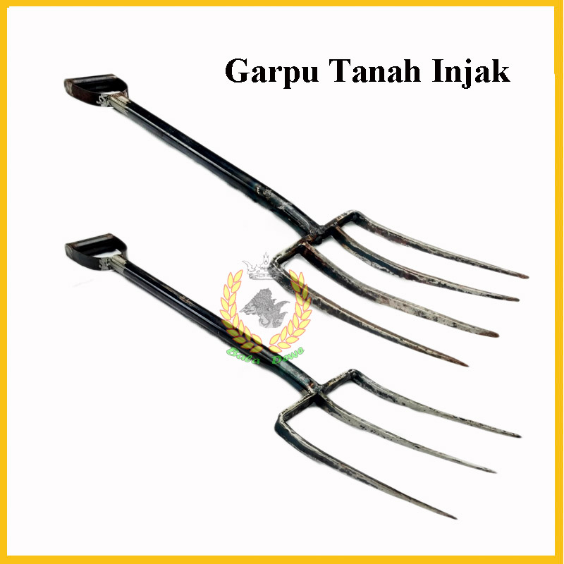 Garpu Tanah Injak Baja / Garpu Injak Sekop Blecong Lencek