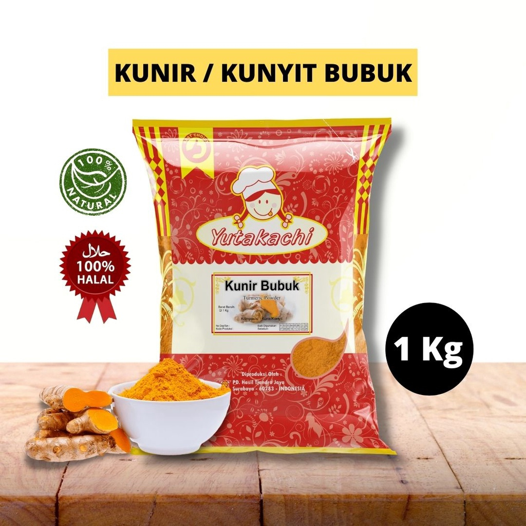 

Kunir/Kunyit Bubuk 1 Kg Yutakachi / Premium Kunyit Bubuk / Turmeric Powder / Bumbu Rempah Murni Alami