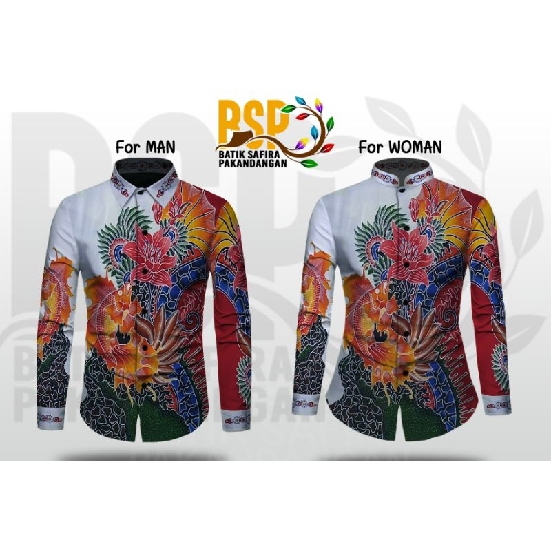 KAIN BATIK TULIS MOTIF IKAN UNTUK PRIA ATAU WANITA