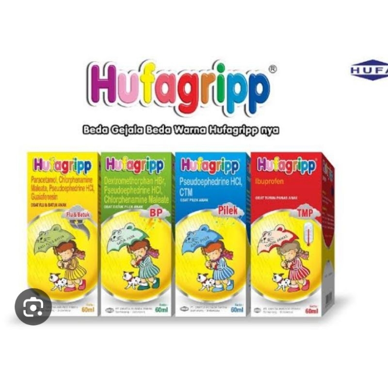 HUFAGRIP OBAT BATUK PANAS PILEK ANAK 60 ML / TOKO SUSU