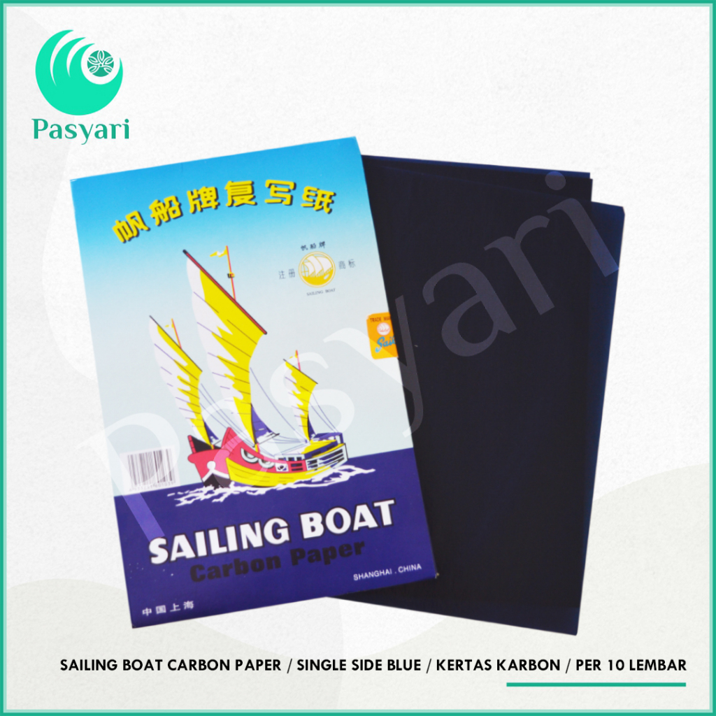 

[ Per pack ] Sailing Boat Carbon Paper /Double Blue/ SINGLE / HITAM / BIRU Kertas Karbon