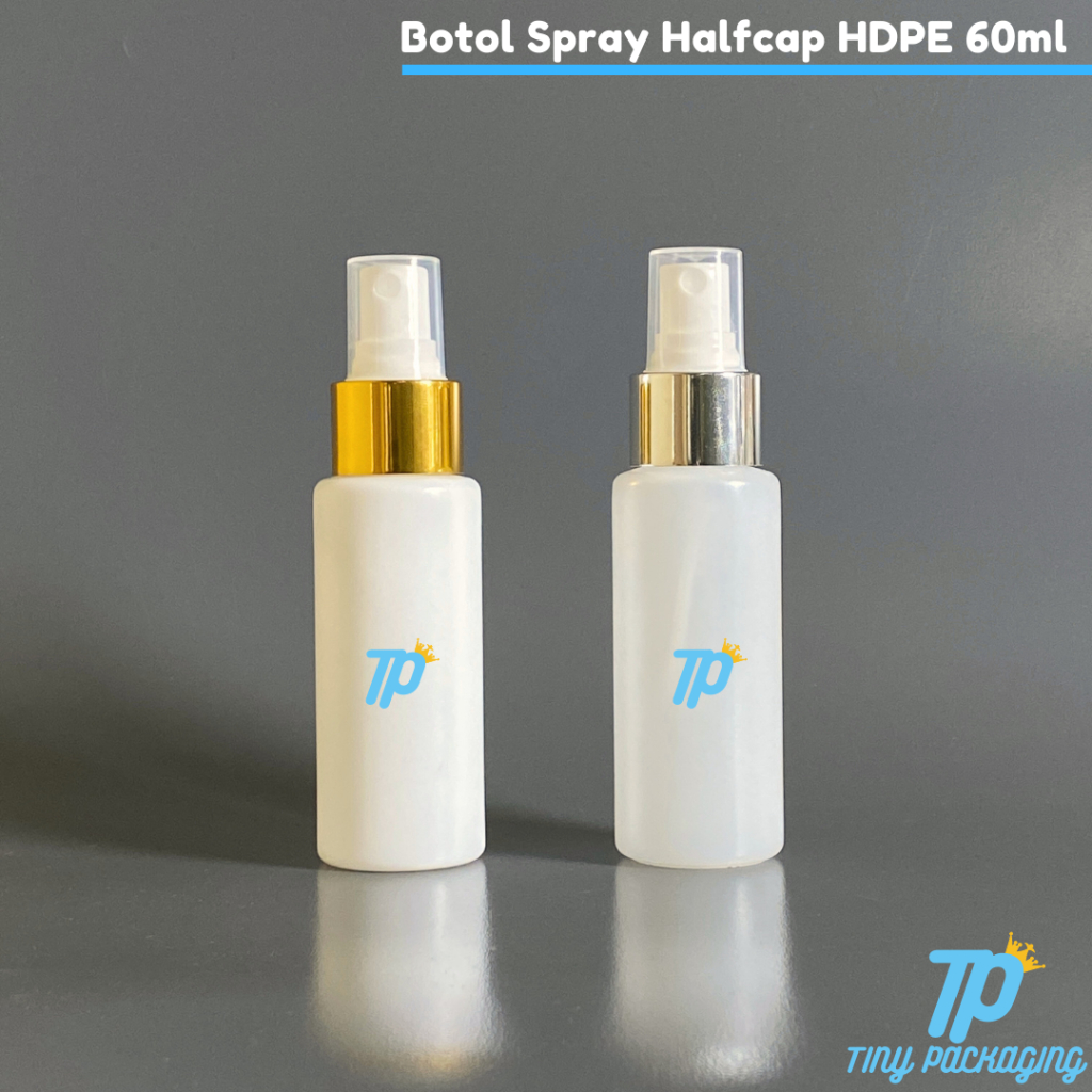Botol Spray Halfcap 60 ml | Botol Halfcap Spray 60 ml | Botol Spray 60 ml - HDPE