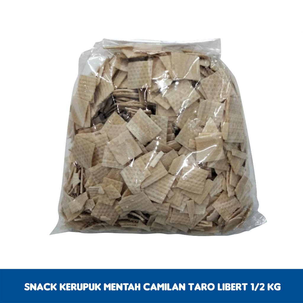 

Snack Kerupuk Mentah Camilan Taro Libert 1/2 kg Makanan Ringan