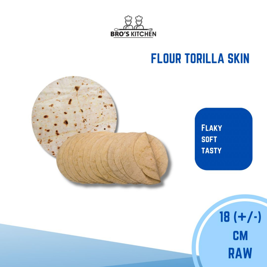 

TORTILLA KULIT SKIN WRAP 18CM (ISI 10PCS)