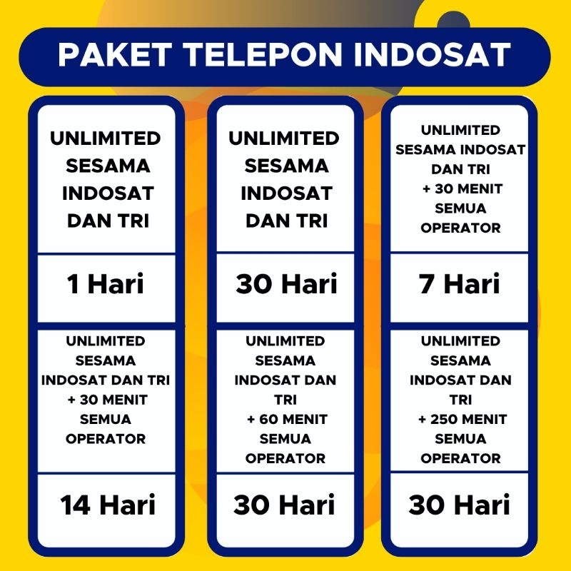 Paket Nelpon Indosat Murah Im3 Mentari 30 hari