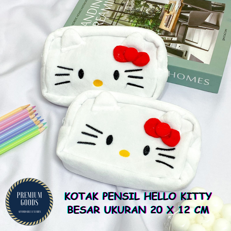 

KOTAK PENSIL KAIN HELLO KITTY PITA MERAH UKURAN BESAR / TEPAK MODEL KARTUN BAHAN PLUSHIE BULU PERLENGKAPAN SEKOLAH IMUT LUCU BISA COD