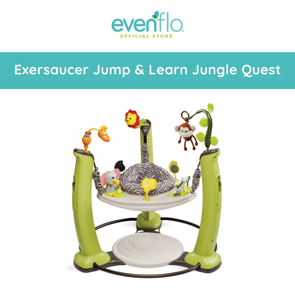 EVENFLO Exersaucer Jump and Learn Jungle Quest