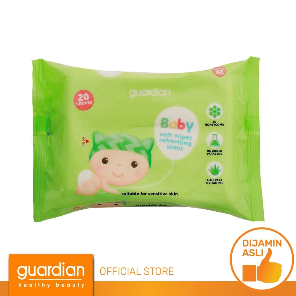 Guardian Baby Soft Wipes Refreshing Scent 20 Sheet
