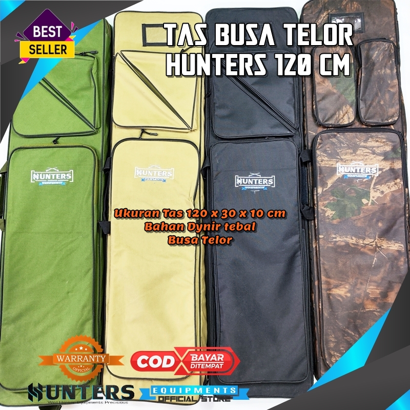 Tas PCP Busa Telor Kotak Panjang 120 CM Hunters Tebal Jahitan Kuat Anti Air