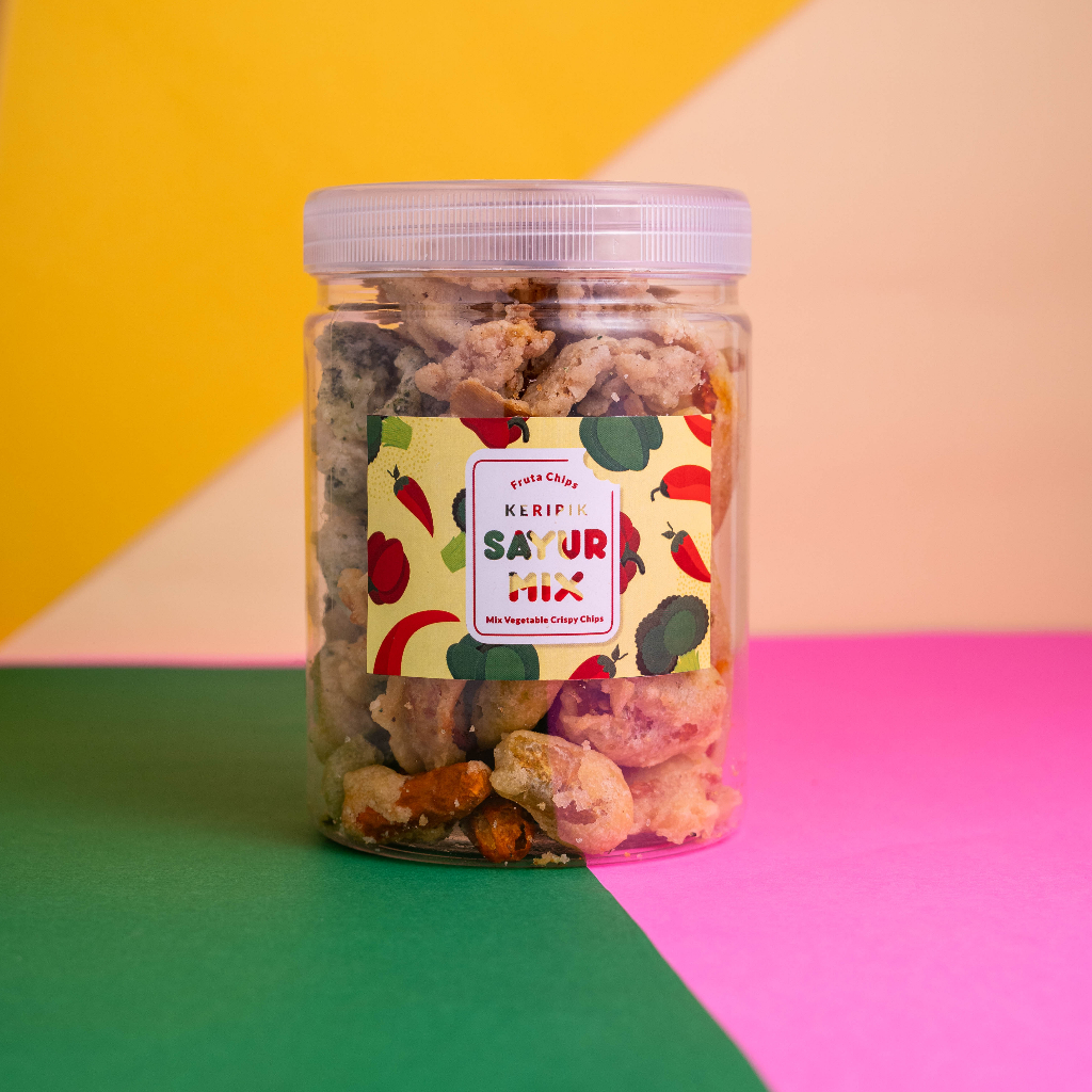 

Lezatoz_Genz Apelicious Keripik Sayur Mix / Buah Mix Toples (Wortel, Okra, Buncis, Brokoli)