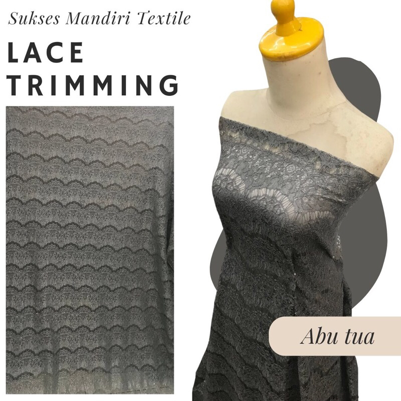 Brokat Lace trimming/ Lace pinggiran/ Lace renda trimming Renda Meteran / Kain Renda / Renda Brokat 