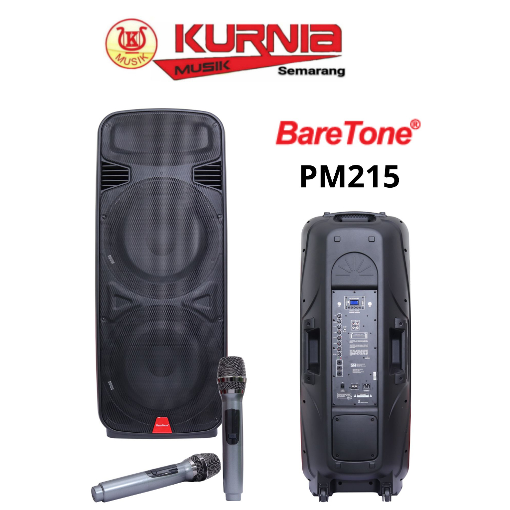 BARETONE PM 215 - PM215 - PM 215 Speaker Portable 15"