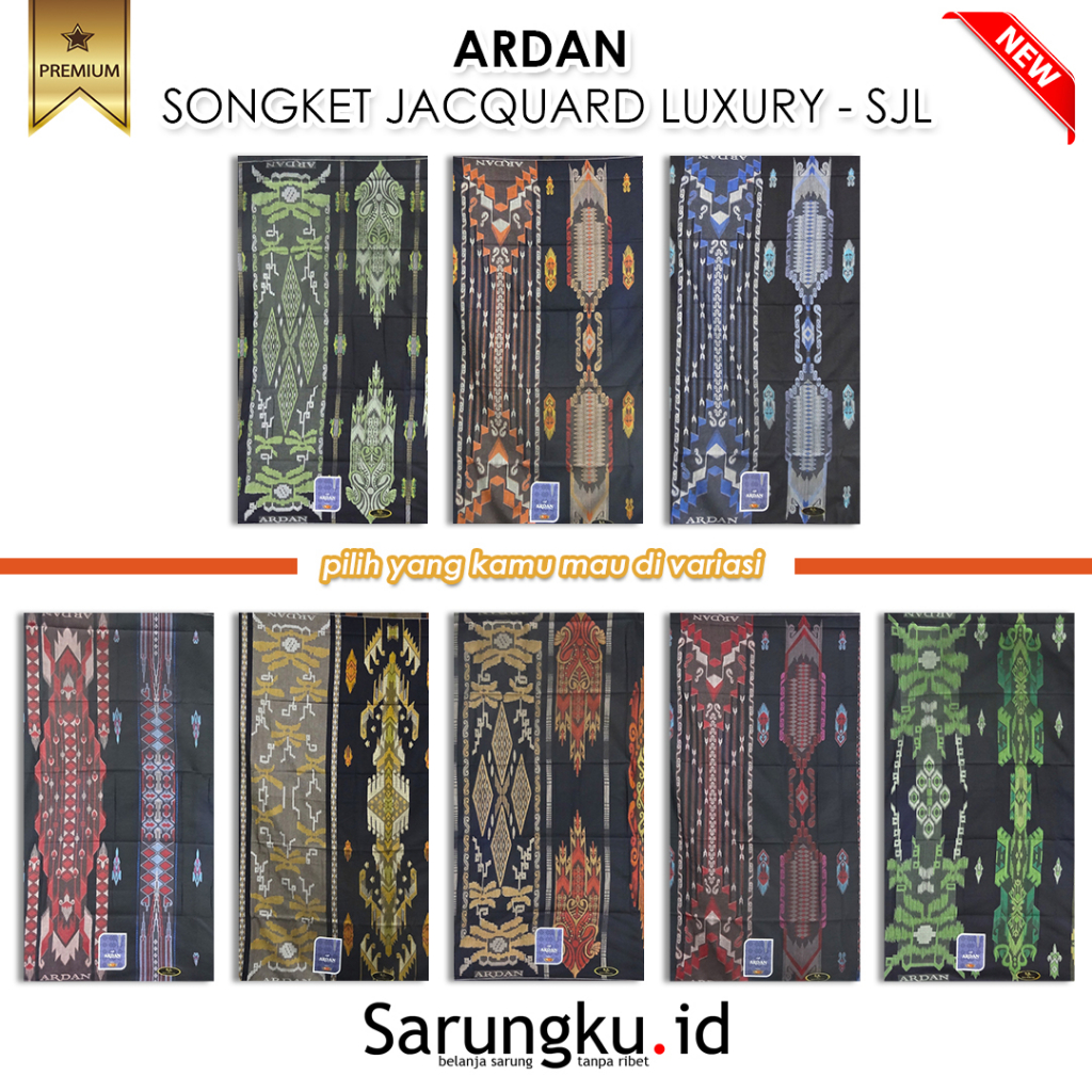 SARUNG ARDAN SONGKET JACQUARD LUXURY – SJL