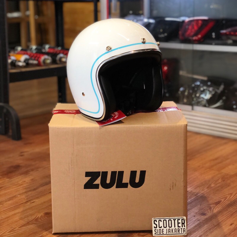 Helm Zulu Azura White Chrome