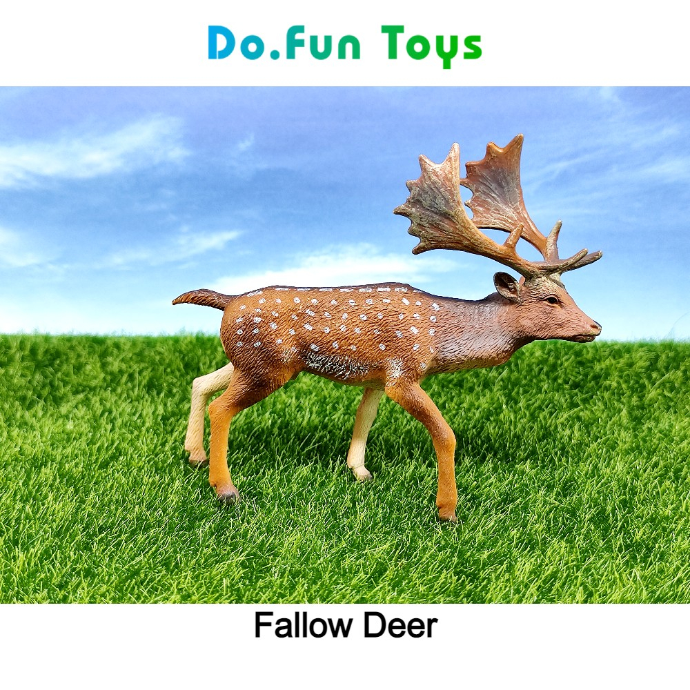Animal Figurine | FALLOW DEER / Mainan Miniatur Binatang Rusa Bera