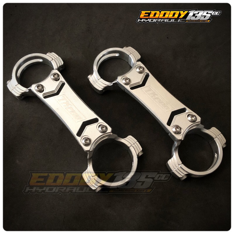 BORGOL SHOK DEPAN RX KING CNC TK PRO SILVER - STABILIZER FORK BATTOM SHOK DEPAN RX KING TK PRO CNC