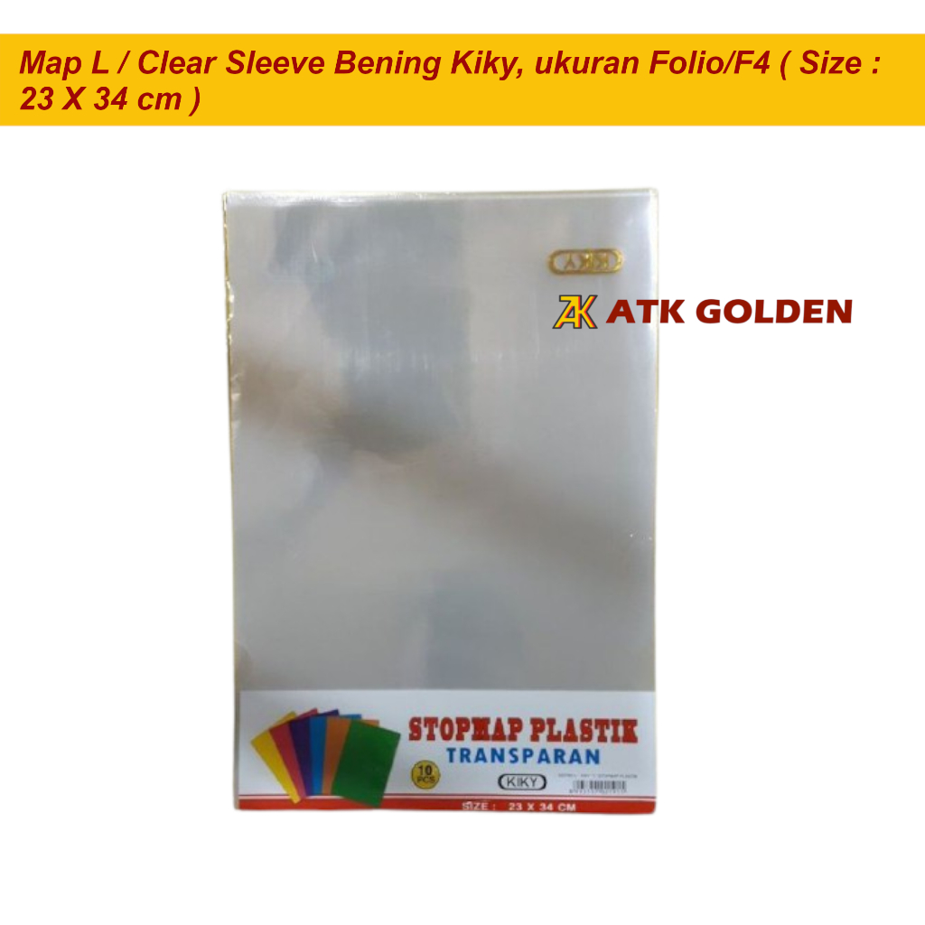 

Map L/Clear Sleeve Bening/Warna Folio (F4) Kiky