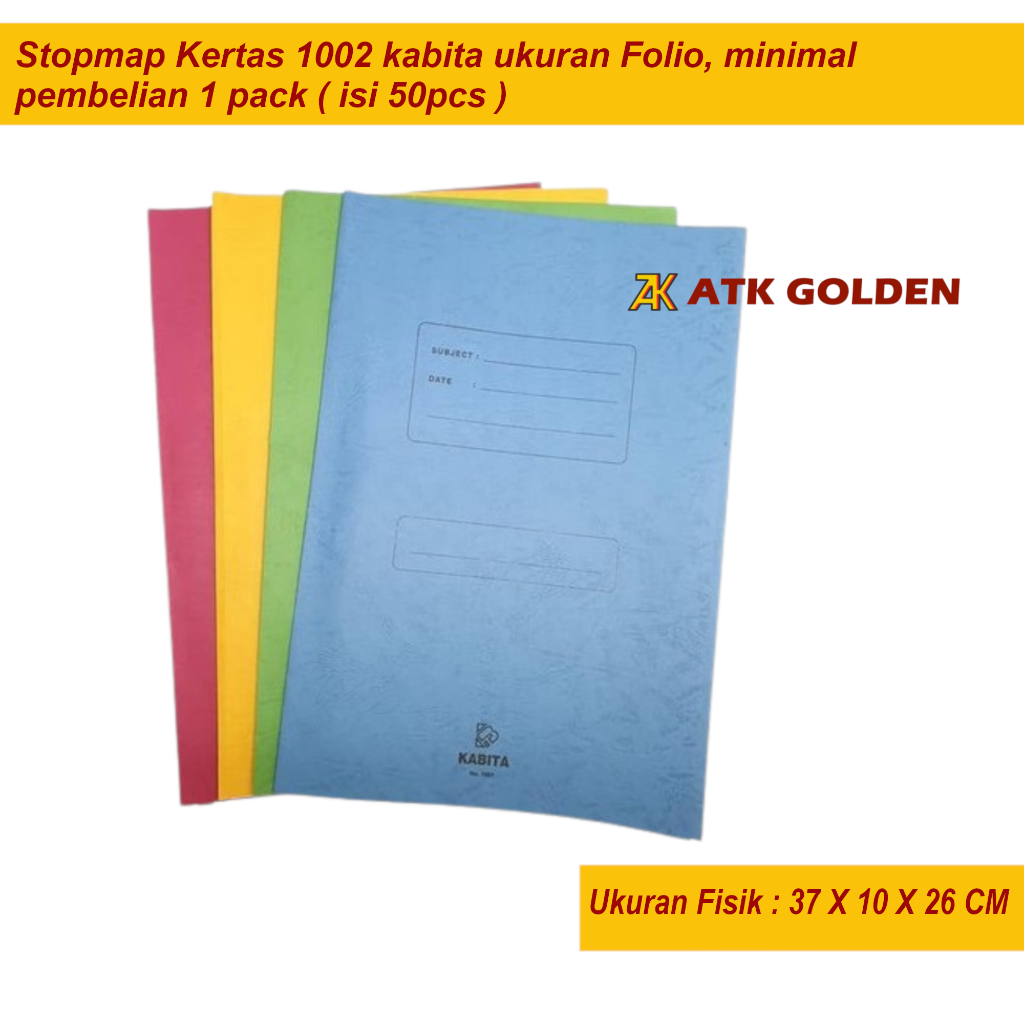

Stopmap Kertas Folio 1002 BINDEX
