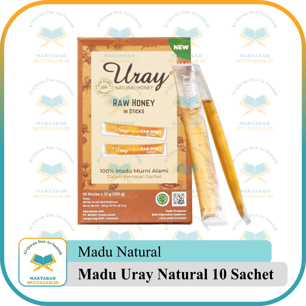 

Madu Uray Natural Honey 10 Sticks Sachet | Madu Uray Raw Honey Sachet | Madu Uray 10 Sachet Original