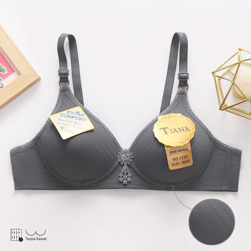 BRA Motif Salur TANPA KAWAT / BH IMPORT Motif Salur Cantik Dan Nyaman Di Pakai TIANA art TN 1330/ Ba